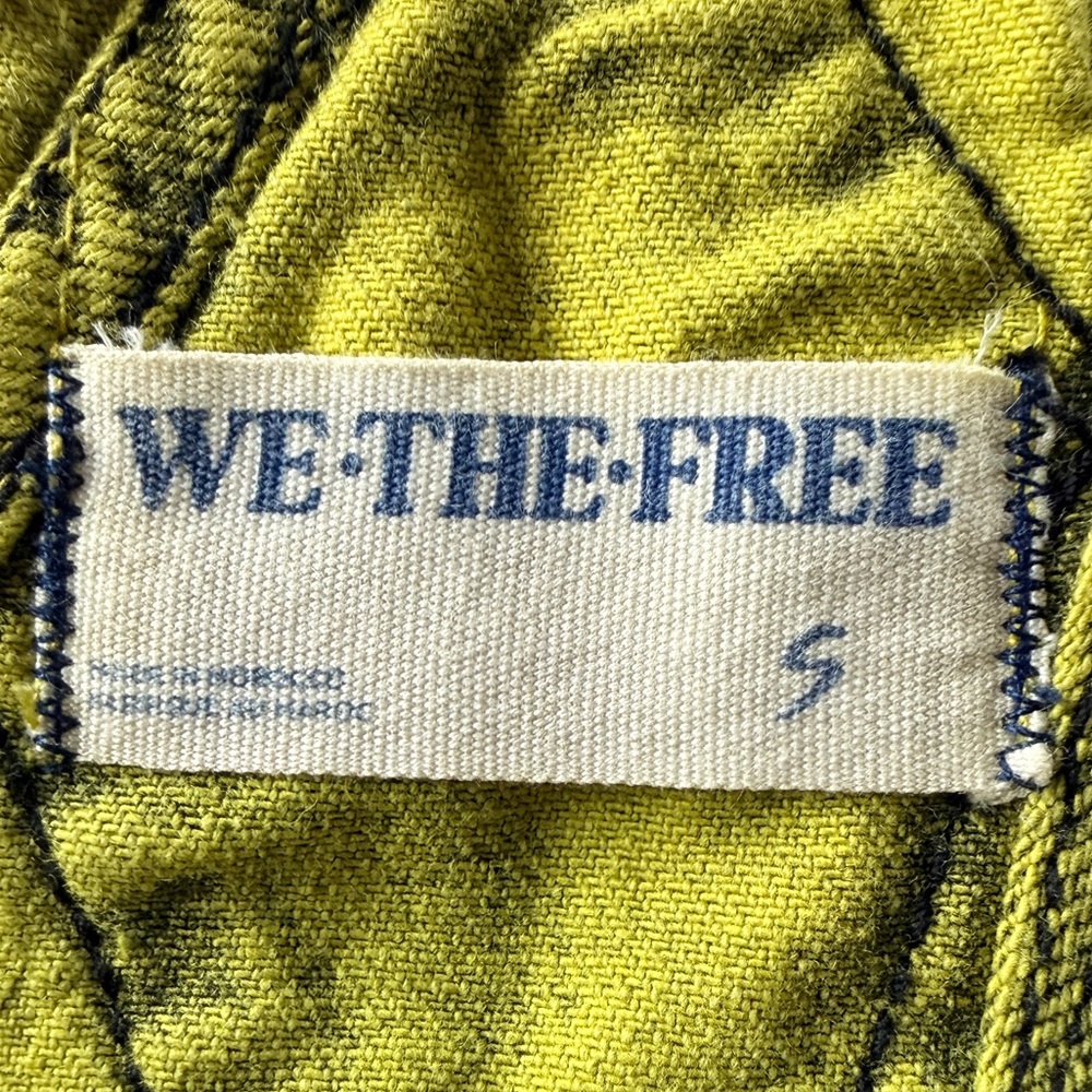 Free People Ziggy Straight Leg Denim
Overalls in Acid Yellow Size Small - Picture 3 of 9